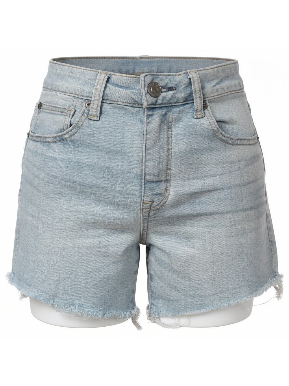 American Eagle Next Level Stretch Denim Shorts Womens 8 Light Wash